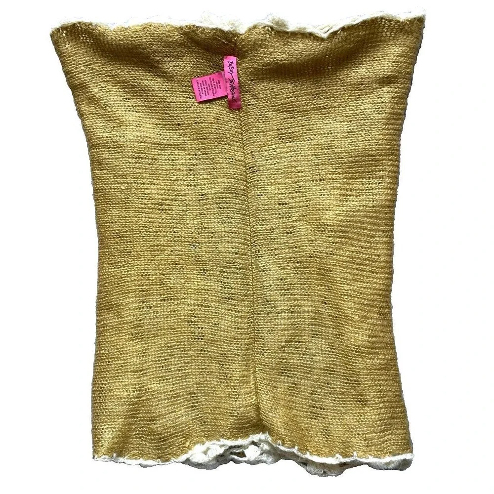 Betsey Johnson Scarf‎ Crochet Lace Infinity Scarves Head Wrap Neck Cowl